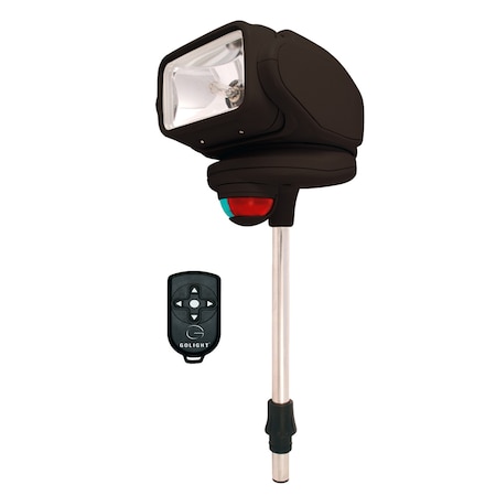 Golight Gobee Stanchion Mount w/Wireless Remote - Black 2151